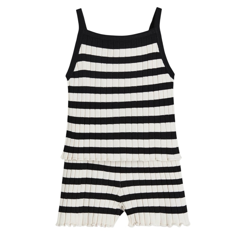 H&M Striped Ribbed Set